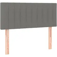 vidaXL Hoofdbord 90x5x78/88 cm stof donkergrijs