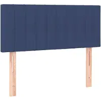 vidaXL Hoofdbord 100x5x78/88 cm stof blauw