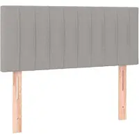 vidaXL Hoofdbord 80x5x78/88 cm stof lichtgrijs