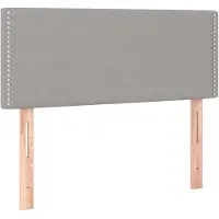vidaXL Hoofdbord 90x5x78/88 cm stof lichtgrijs