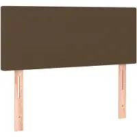 vidaXL Hoofdbord 100x5x78/88 cm stof donkerbruin