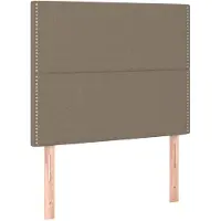 vidaXL Hoofdbord taupe 90x5x118/128 cm Stof
