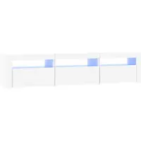 vidaXL Tv-meubel met LED-verlichting 180x35x40 cm wit