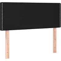 vidaXL Hoofdbord 80x5x78/88 cm stof zwart