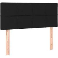 vidaXL Hoofdbord 80x5x78/88 cm stof zwart