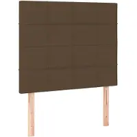 vidaXL Hoofdbord donkerbruin 90x5x118/128 cm Stof