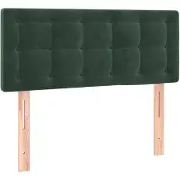 vidaXL Hoofdbord 90x5x78/88 cm fluweel donkergroen