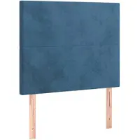 vidaXL Hoofdbord donkerblauw 90x5x118/128 cm fluweel