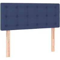 vidaXL Hoofdbord 90x5x78/88 cm stof blauw