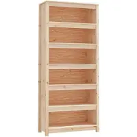 vidaXL Boekenkast 80x35x183 cm massief grenenhout