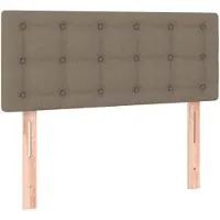 vidaXL Hoofdbord 80x5x78/88 cm stof taupe