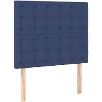 vidaXL Hoofdbord blauw 80x5x118/128 cm stof