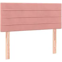 vidaXL Hoofdbord 80x5x78/88 cm fluweel roze