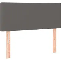 vidaXL Hoofdbord 100x5x78/88 cm kunstleer grijs