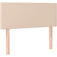 vidaXL Hoofdbord 100x5x78/88 cm kunstleer cappuccinokleurig