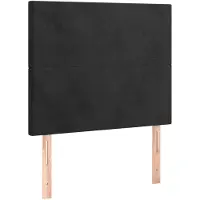 vidaXL Hoofdbord zwart 80x5x118/128 cm fluweel