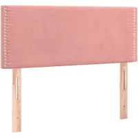 vidaXL Hoofdbord 100x5x78/88 cm fluweel roze
