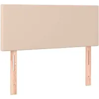 vidaXL Hoofdbord 80x5x78/88 cm kunstleer cappuccinokleurig