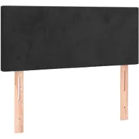 vidaXL Hoofdbord 100x5x78/88 cm fluweel zwart