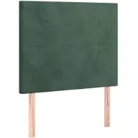 vidaXL Hoofdbord donkergroen 100x5x118/128 cm fluweel