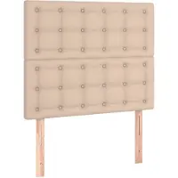 vidaXL Hoofdbord cappuccino 90x5x118/128 cm Kunstleer