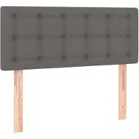 vidaXL Hoofdbord 90x5x78/88 cm kunstleer grijs