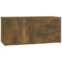 vidaXL Tv-meubel 80x34x36 cm bewerkt hout gerookt eikenkleurig