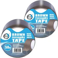 Did verpakkingstape bruin 2 stuks 50 meter x 48 mm - Tape (klussen)