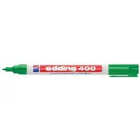 Edding 400 Permanentmarker Fijn Ronde punt - 1 mm Groen Navulbaar Waterbestendig