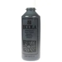Royal Talens Talens Ecola plakkaatverf flacon van 500 ml, zwart