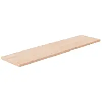 vidaXL Plank 80x20x1,5 cm onbehandeld massief eikenhout