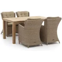 Intenso furniture Intenso Milano/ROUGH-S 160cm dining tuinset 5-delig