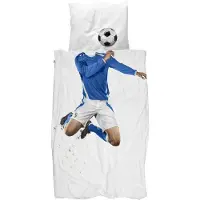 Snurk Dekbedovertrek SNURK Soccer Blue Percal