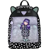 Santoro London Mini Gorjuss Smitten Kitten Backpack Zwart Kinderen