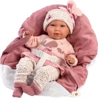 Jokomisiada Mimi 42cm met draagstoel roze