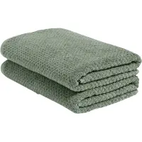 Yumeko Douchelaken Katoen 70x140 Groen - Eco, Bio & Fairtrade