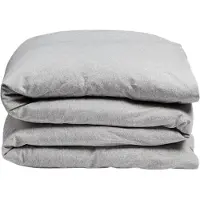 Yumeko Kinderdekbedovertrek Jersey Katoen 120x150 Grijs - Eco, Bio & Fairtrade