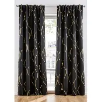 Bonprix Verduisterend gordijn met glanzende print (1 stuk) maat H/B: 145/130 cm