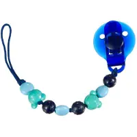 Difrax speenkoord met kralen blauw
