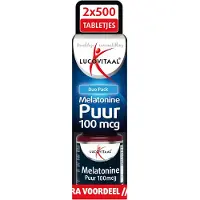 Lucovitaal Melatonine duo 0.1mg 2 x 500 tabletten (1000tb)