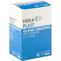 Heka Plast Island Dressing with Border 6 x 10 cm | 50 stuks