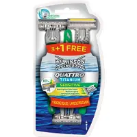 Wilkinson Quattro Titan Sensitive - 4 stuks - Wegwerpmesjes