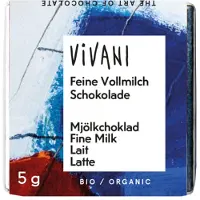 Vivani Chocolade naps melk 5 gram 200 stuks