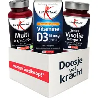 Lucovitaal 2+3 gratis: Voordeelbox Vitaal 65+ 3 stuks