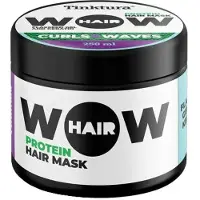 Tinktura Wow curls & waves hair mask keratin & flaxseed gel 250 ml