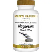Golden naturals Magnesium citraat 400 mg (180tb)