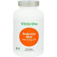 Vitortho Rode gist rijst 35mg Q10 180 Vegetarische capsules