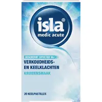 Isla Medic acute keel 20 pastilles