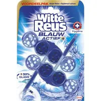 Witte Reus Toiletblok Blauw Actief Hygiëne 2 Stuks