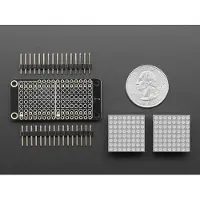 Adafruit 0.8 inch 8x16 LED Matrix FeatherWing Display Kit - Green 3151